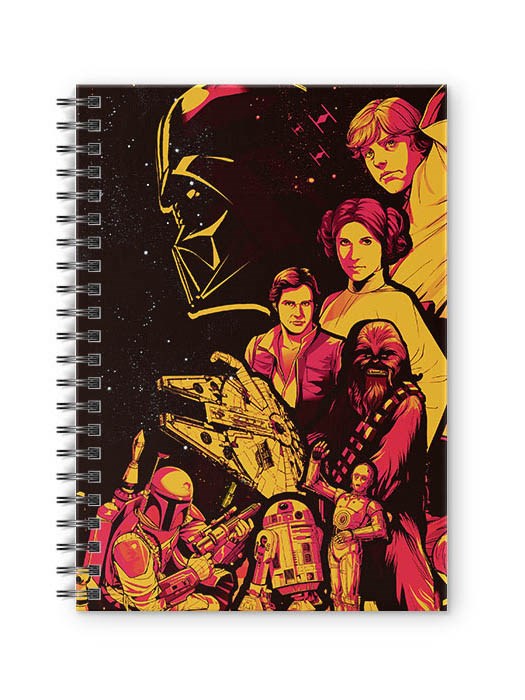 

Redwolf - Empire Strikes Back - Star Wars Official Spiral Notebook, Multi-coloured